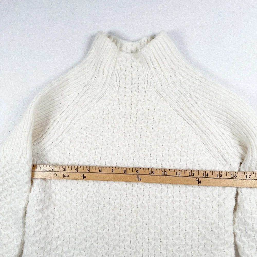 Anthropologie Bia‎ Mock Neck Tunic Sweater Cream Size XS - Picture 8 of 10